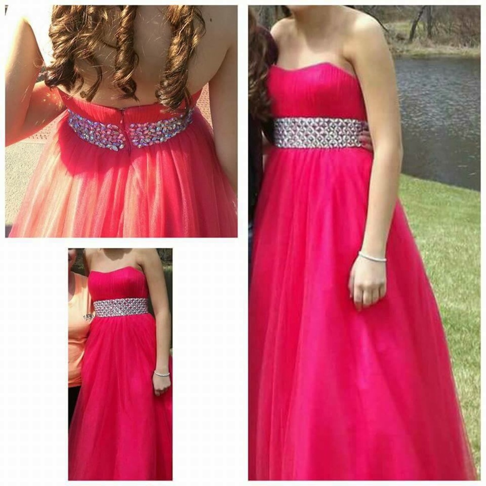 Blush prom dress